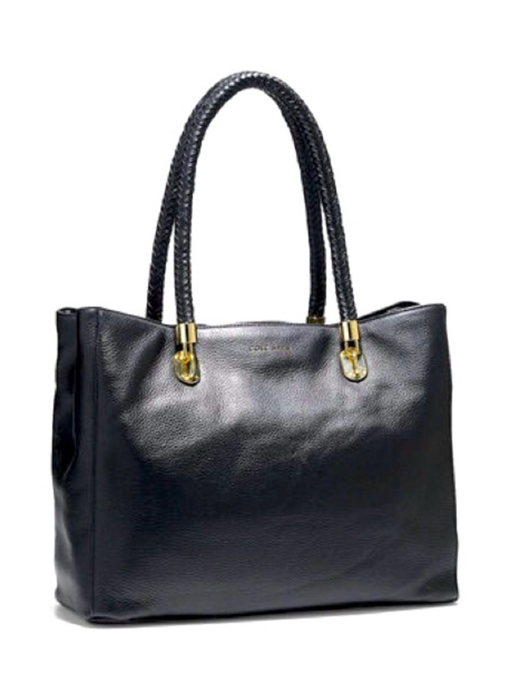 Cole Haan Benson Black Leather Tote Bag